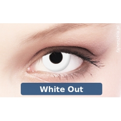 WHITE OUT  - Imprezowe soczewki kontaktowe Crazy