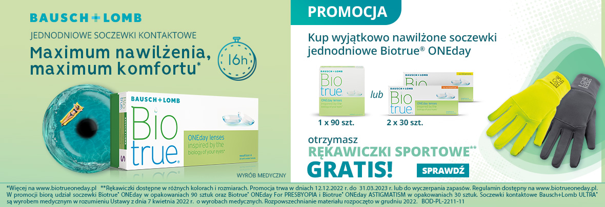 Biotrue + rękawiczki