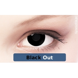 BLACK OUT - Imprezowe soczewki kontaktowe Crazy