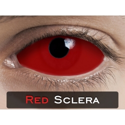 RED SCLERA 22 mm - Imprezowe soczewki kontaktowe Crazy